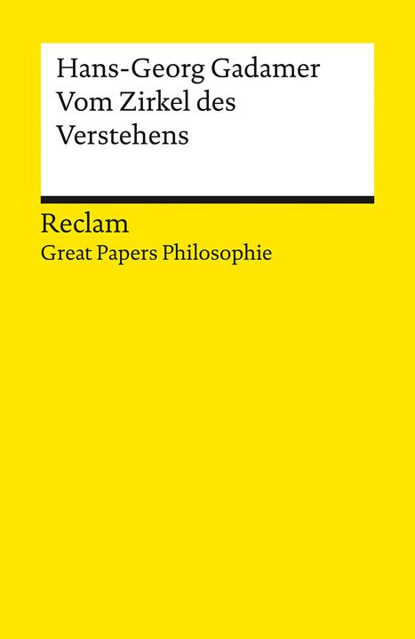 Image du produit Vom Zirkel des Verstehens (Allemand, Hans-Ulrich Lessing, Hans-Georg Gadamer, 2024)