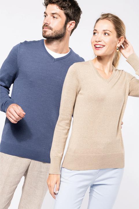 Produktbild Kariban Pullover mit V-Ausschnitt Damen (XS)
