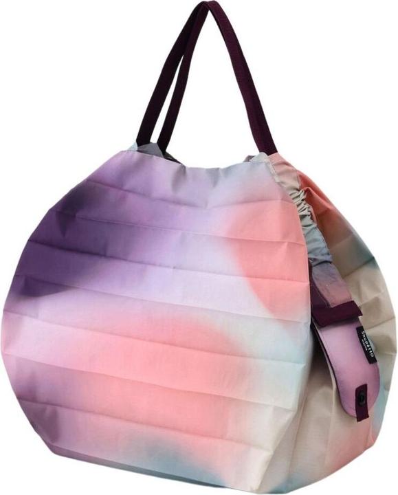 Actual product image Shupatto Compact Bag "Mountain View" Pearly Sky, - M - Faltbare Tasche One-Pull (patentiert)