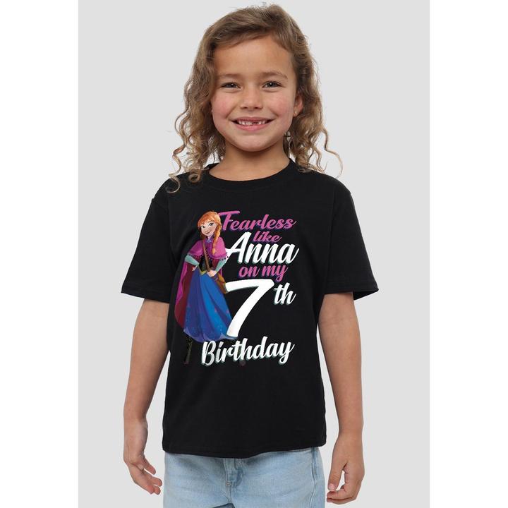 Produktbild Disney Frozen Fearless Like Anna TShirt 7. Geburtstag (140)