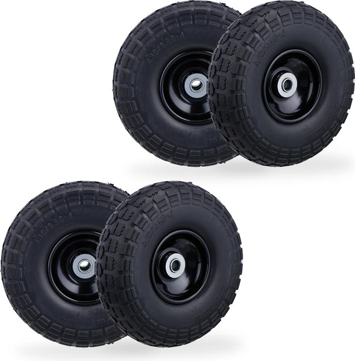 Actual product image Relaxdays 4x hand truck wheel (150 kg)