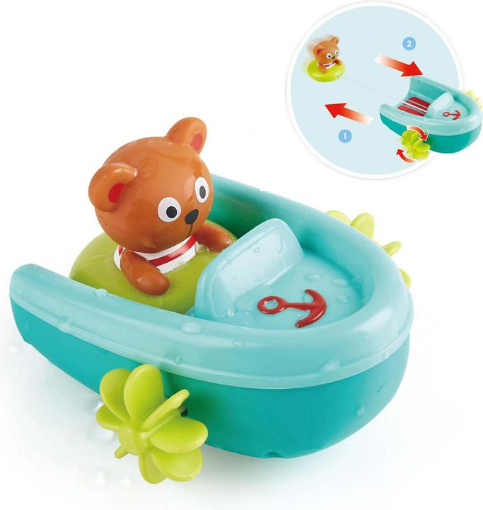 Actual product image Hape Inflatable boat with pullback motor