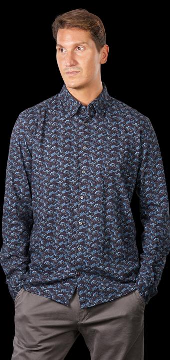 Cinque Long Sleeve Cispace L Shirt Flower Print Navy