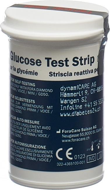 Actual product image Fora Diamond Teststreifen (Test strips)
