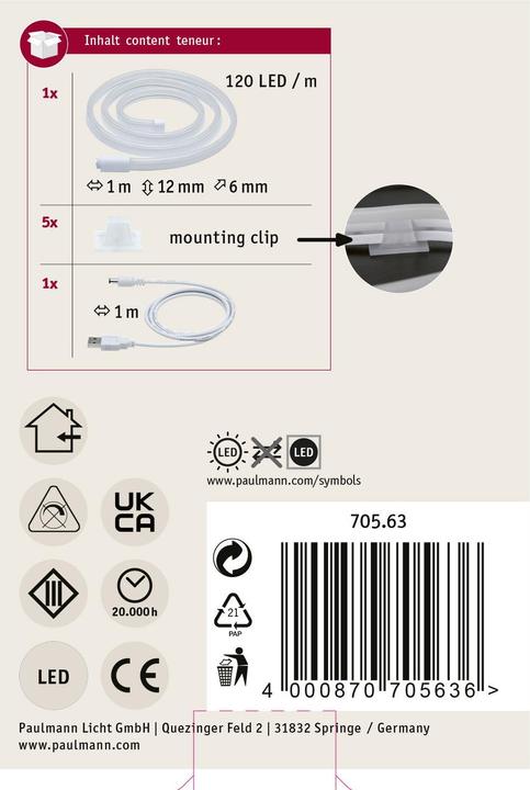 Actual product image Paulmann Colorflex (Green, 100 cm, Indoor)