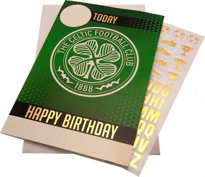 Immagine prodotto Celtic FC Biglietto di compleanno con adesivi (1 pz.)