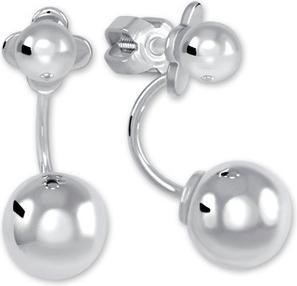 Image du produit Brilio Silver - Boucles d'oreilles en argent avec boule 2in1 431 001 02730 04