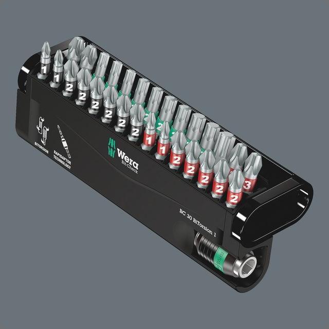 Actual product image Wera Bit-Check 30 BiTorsion 1 (PH1, PH2, PH3, PZ1, PZ2, PZ3, T10, T15, T20, T25, T30, T40)