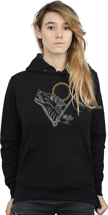Immagine prodotto Werewolf Line Art Felpa con Cappuccio Donna (L)