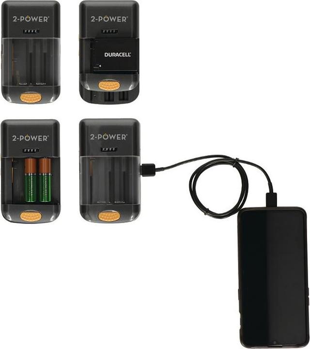 Produktbild 2-Power Universal Camera Battery Charger (1 Stk., AAA, AA, Ladegerät inkl. Akku)