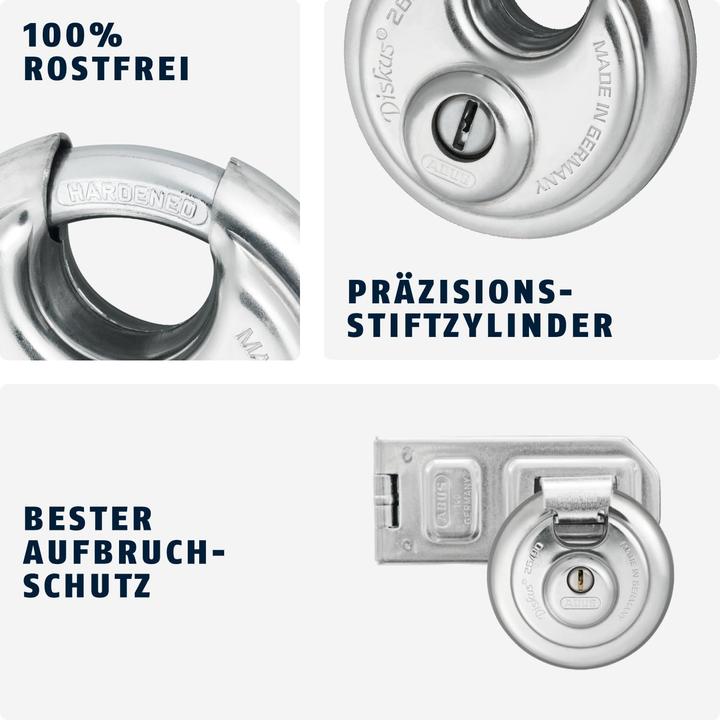 Image du produit Abus Diskus Vorhängeschloss 26/90