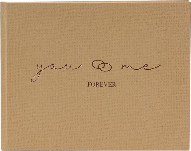 Actual product image Goldbuch Svečių-užrašų knyga 77765 you & me FOREVER 100psl 25x20| balti lapai (25 x 20 cm, Soft cover)