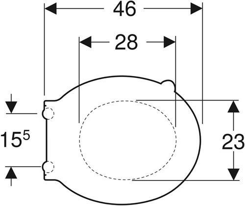 Produktbild Geberit WC-Sitz Renova Comfort antibakteriell weiss 572850000