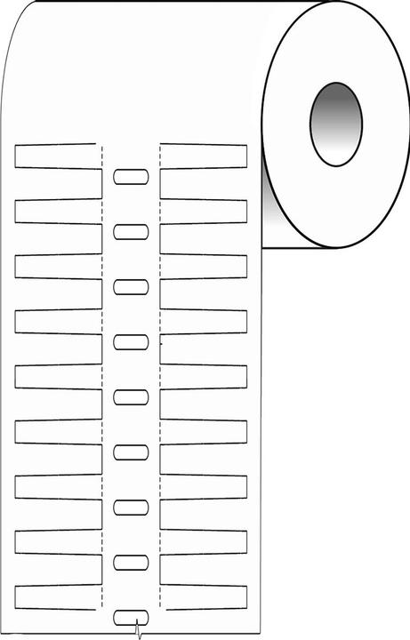 Produktbild Brady BPT-105-7599, Durasleeve Kabelkennzeichnungsetiketten, Polyethylen, Weiss, matt, 15.00 x 8.00