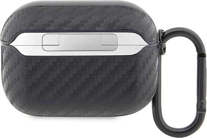 Produktbild BMW BMAP2WMPUCA2 AirPods Pro 2 gen cover czarny/black Carbon Double Metal Logo (Kopfhörer Hülle)
