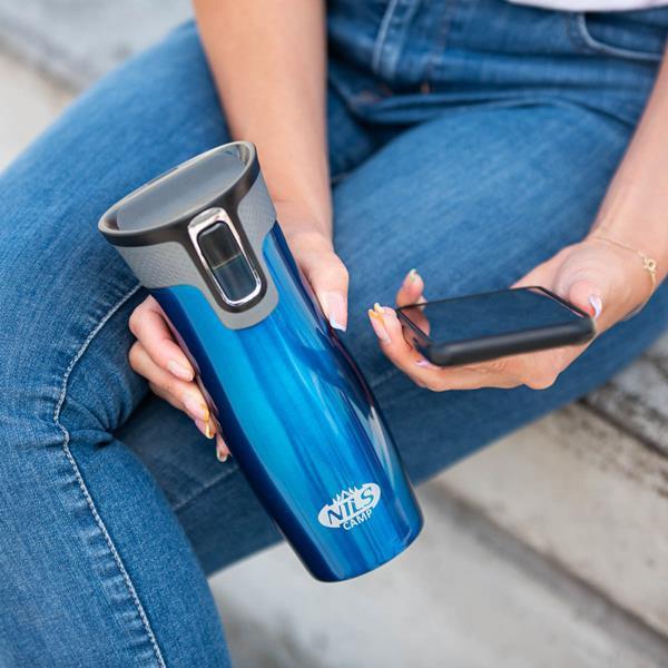 Actual product image Nils NCC03 Blue THERMAL CUP CAMP (0.42 l)