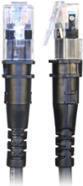 Produktbild PatchSee Patchkabel ThinPatch FTP CAT 6a schwarz 1,5m (F/FTP, CAT6a, 1.50 m)