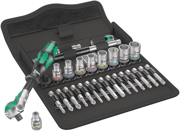 Immagine prodotto Wera 8100 SA 6 Zyklop Speed Ratchet Set (13 mm, 11 mm, 12 mm, 10 mm)