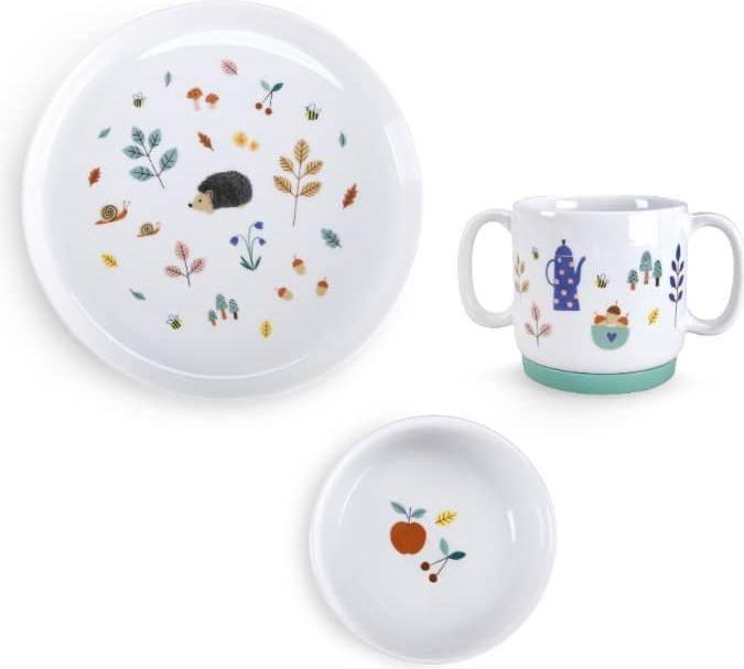 Image du produit Moulin Roty Set de vaisselle en porcelaine Pomme des Bois