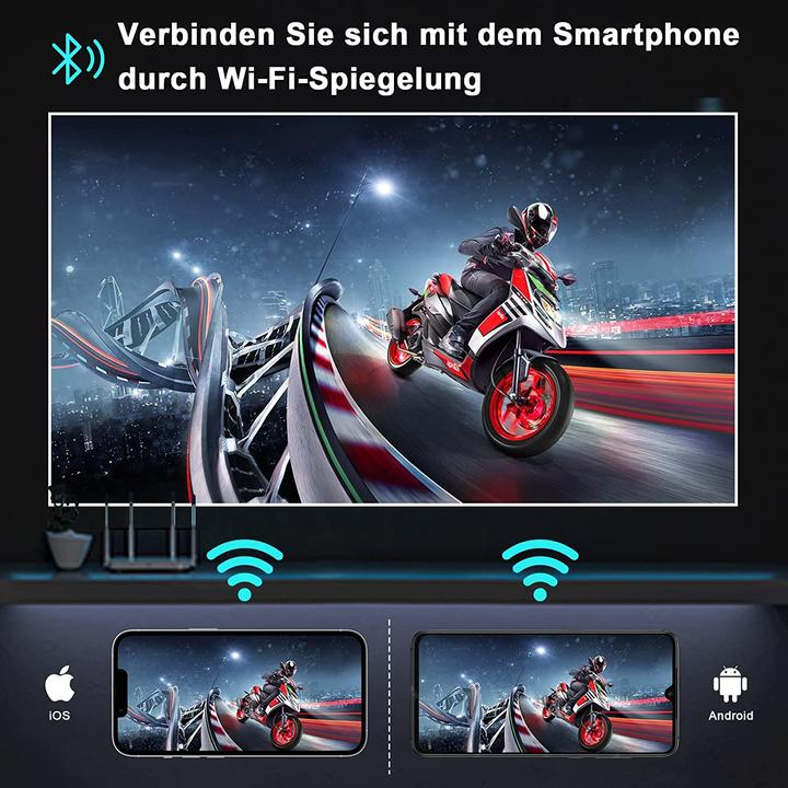 Image du produit Ysametp 1080p Native M7 Beamer WiFi Bluetooth (Full HD, 15000 lm)