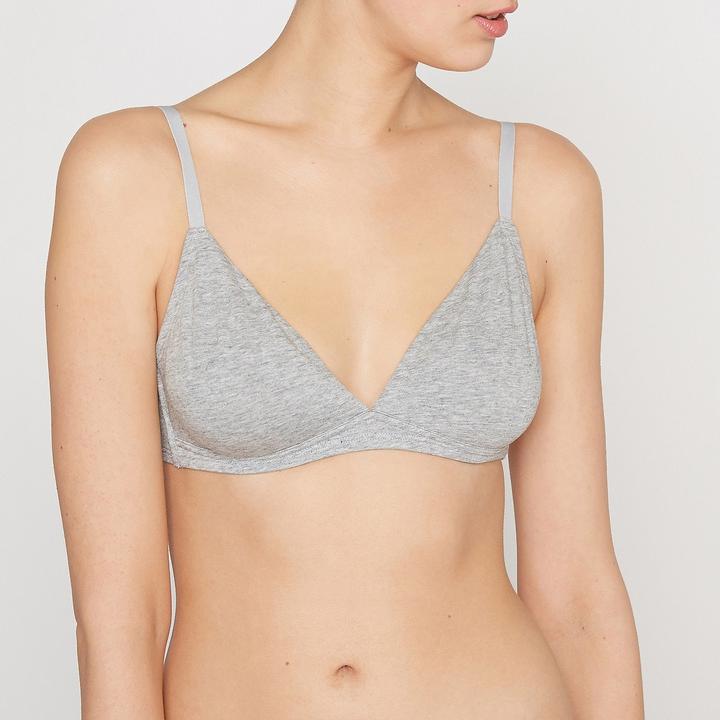 Produktbild La Redoute Collections Unifarbener Triangel-BH Cottone (65 B)