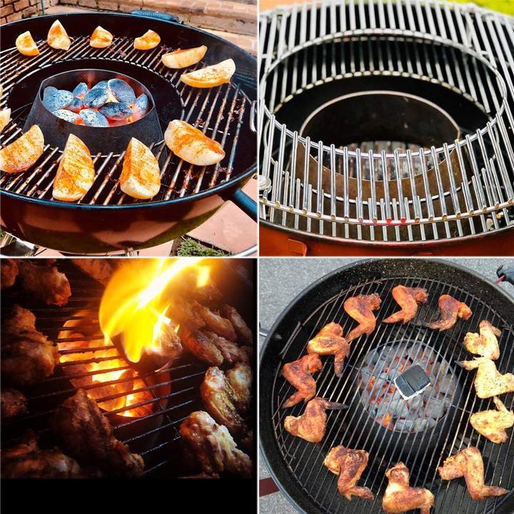 Image du produit Only Fire Panier à charbon en acier inoxydable BBQ