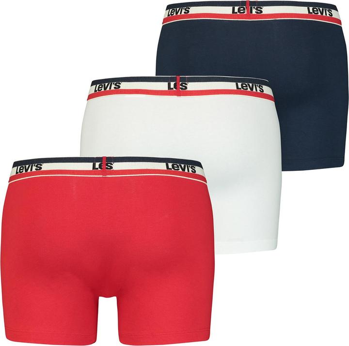 Produktbild Levis Boxershorts Casual Stretch MEN SPRTSWR LOGO BOXER BRIEF 3P (M, 3er Pack)