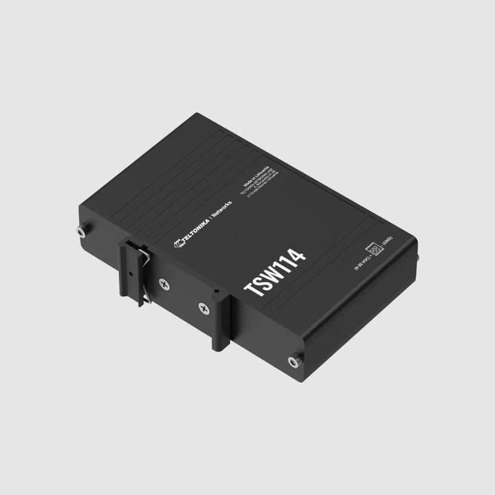 Immagine prodotto Teltonika TSW114, interruttore con staffa integrata per guida DIN (5 porte)
