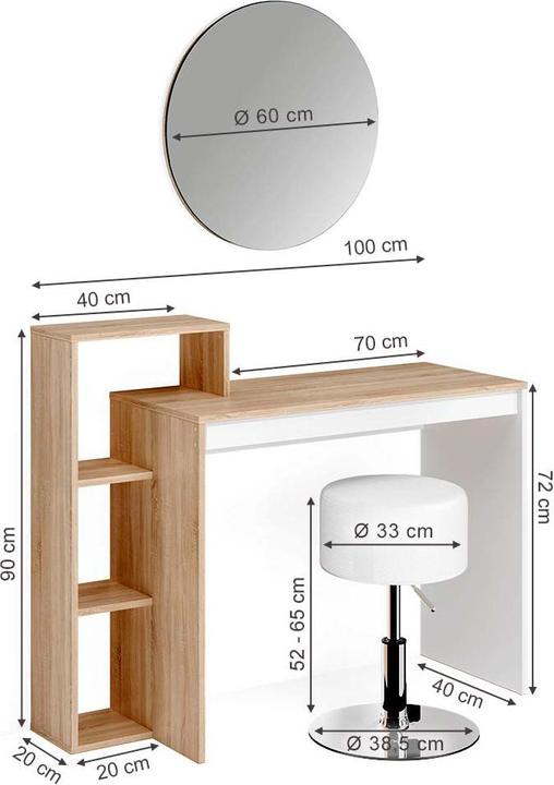 Produktbild Vicco Leo mit Hocker (100 x 90 x 40 cm)
