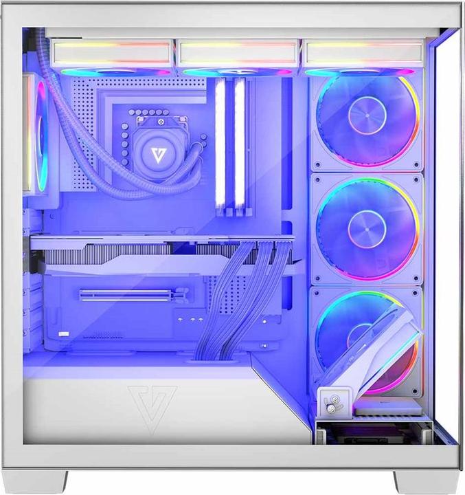 Actual product image Modecom Computergehäuse VOLCANO STELLAR ARGB MIDI 5F (ATX, mATX, Mini-ITX)