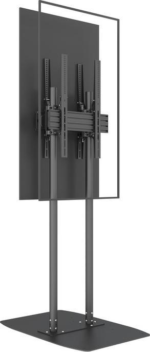 Produktbild Multibrackets Bodenständer B2B, 2x65"-90", Stahl/Aluminium (90", 150 kg)