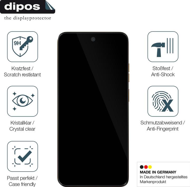 Produktbild Dipos Anti-Shock Displayschutz 9H (1 Stück, Motorola Moto C)