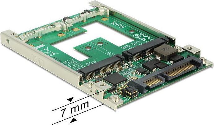 Actual product image Delock Converter 2,5"SATA 22p > mSata