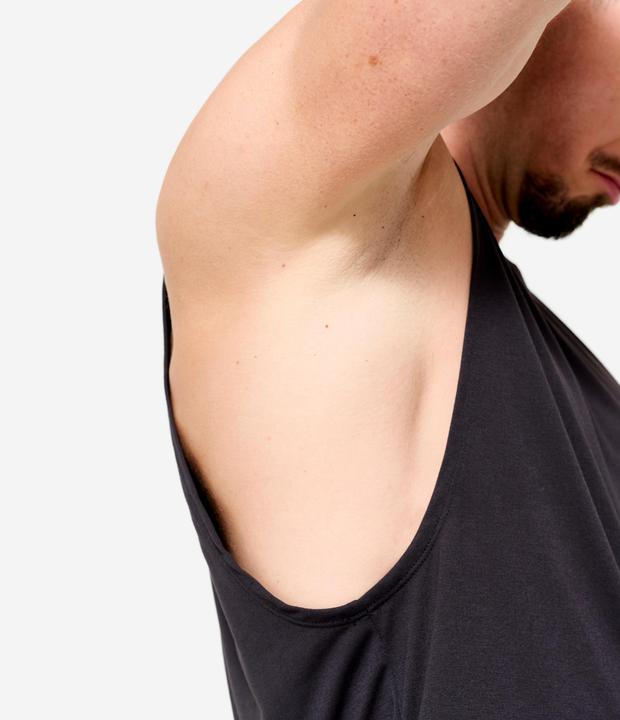 Image du produit Domyos Men's Crew Neck Slim-Fit Breathable Cross Training Tank Top - Black (S)