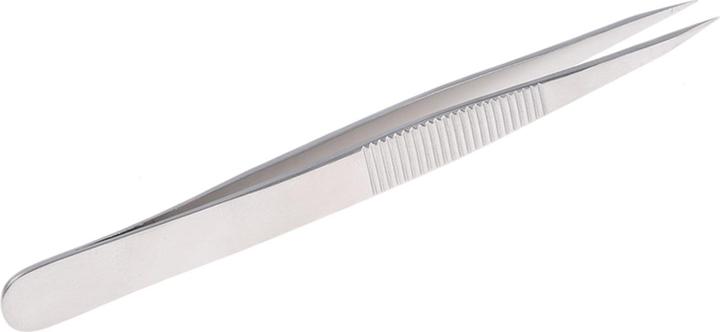 Produktbild Bahco Hochpräzisionspinzette aus Edelstahl Typ AC mit gezahnten Griffen und starken Spitzen, 110 mm