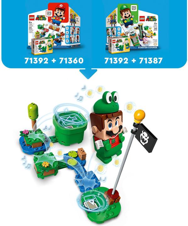 Actual product image LEGO Super Mario 71392 Power Up Pack: Frog Mario (71392, LEGO Super Mario)