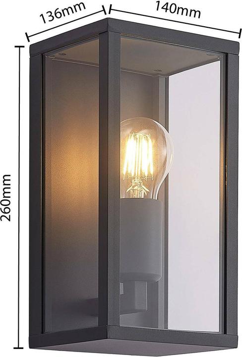 Image du produit Lindby Applique murale d'extérieur Peldar, simple flamme (E27, IP44)