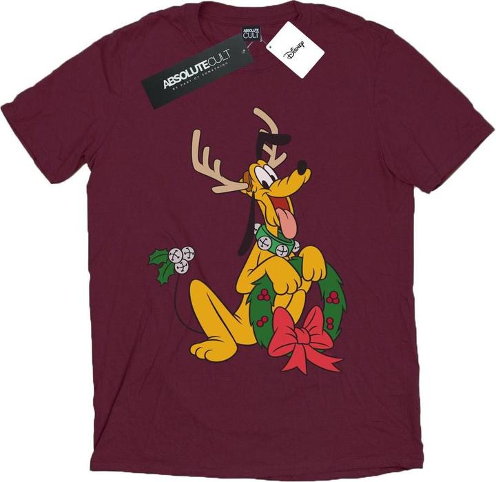 Immagine prodotto Disney Pluto Christmas Reindeer Maglietta Uomo (L)
