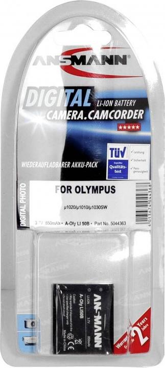Image du produit Ansmann LI-50B, batterie de rechange pour appareils photo Olympus (Batterie)