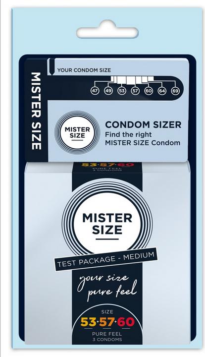 Image du produit Mister Size Kit de taille moyenne - Outil Sizer et 3 préservatifs (3 pcs)