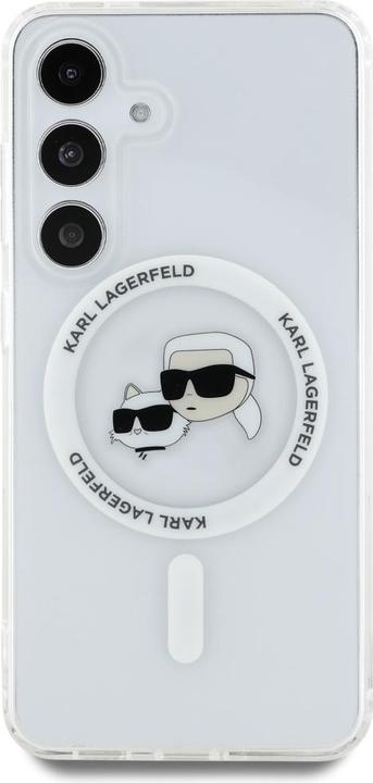 Image du produit Karl Lagerfeld Etui Button Karl & Choupette Heads Printed Logo MagSafe Samsung Galaxy S25 biaÅy (Samsung Galaxy S25)