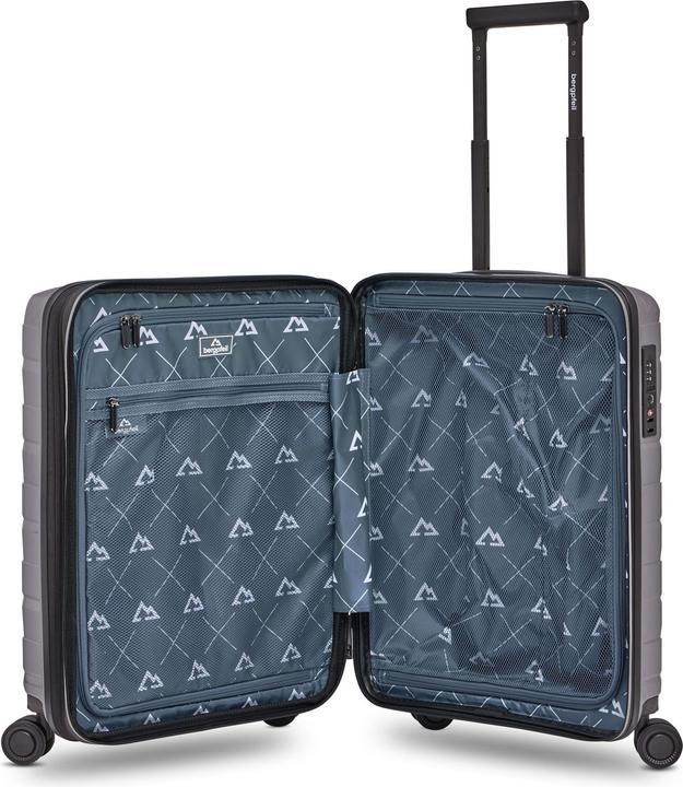 Immagine prodotto Bergpfeil Trolley da viaggio a 4 ruote per cabina S 55 cm con piega ad espansione (44 l, Bagaglio a mano (fino a 50 litri))