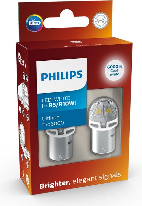 Produktbild Philips Ultinon Pro6000 SI 24805CU60X2 Signalbeleuchtung für LKW (R10W)