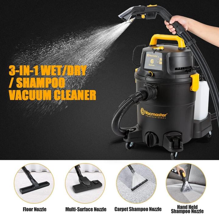 Immagine prodotto Vacmaster VK1323PFR Detergente per tappeti, moquette, mobili, scale e pavimenti, speciale per animali (Aspirapolvere a umido e a secco)