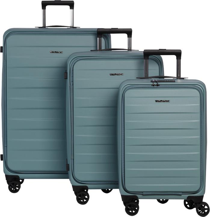 Immagine prodotto Worldpack Trolley Seattle 3 pezzi (114 l, Bagaglio a mano (fino a 50 litri), M (50 - 90l), L (90 - 115l))