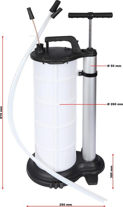 Image du produit Wiltec Pompe manuelle d’extraction Huile Réservoir 9 litres Pompe à vide Aspiration Liquides Vidange Moteur