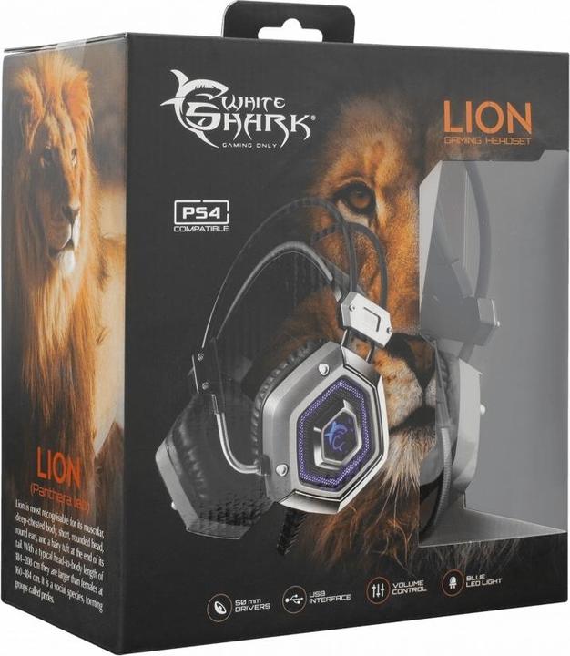 Produktbild White Shark GH-1841 Lion silver (Kabelgebunden)