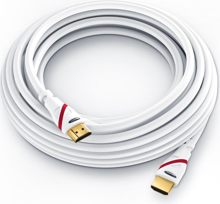 Produktbild CSL HDMI Kabel 2.0b - 4k Ultra HD 2160p - 3D Ready - High Speed - 3 fach geschirmt - HDMI 2.0b 2.0a 2.0 (12.50 m, HDMI)