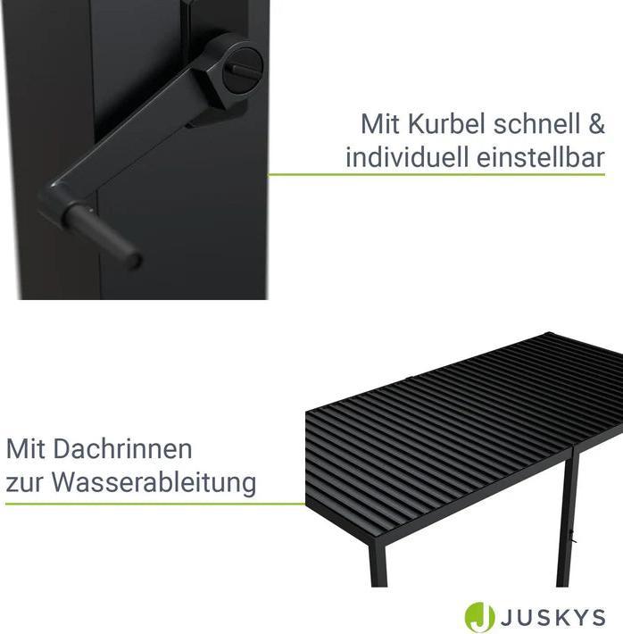 Produktbild Juskys Pergola Lamellendach Tahiti (590 cm, 300 cm)