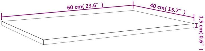 Produktbild VidaXL Red willow (60 x 40 x 1,5 cm)